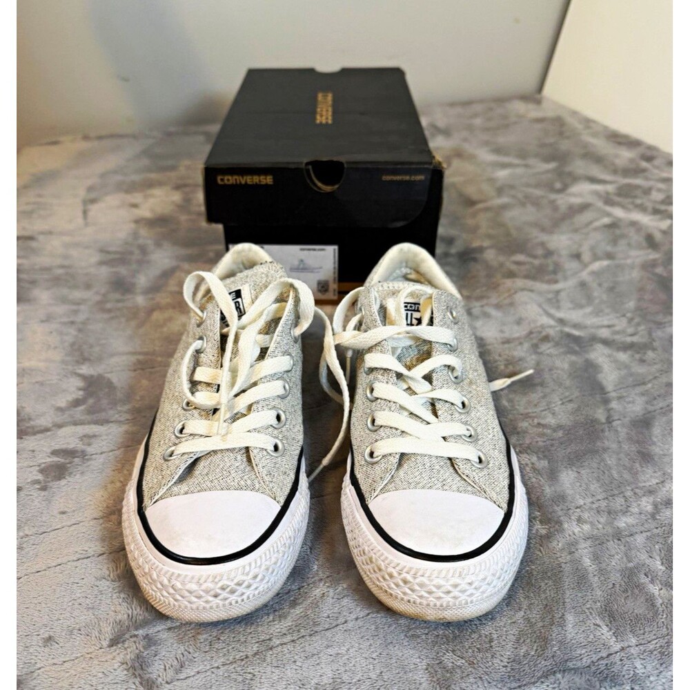 Converse Chuck Taylor All Star Madison Low Top Lace-Up Canvas Sneaker Gray/White